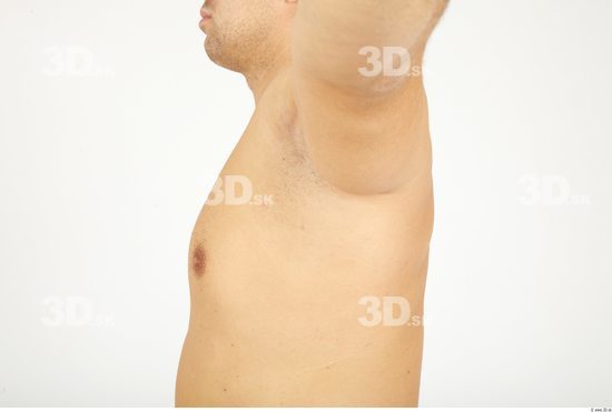 Chest Whole Body Man Nude Casual Chubby Bald Studio photo references