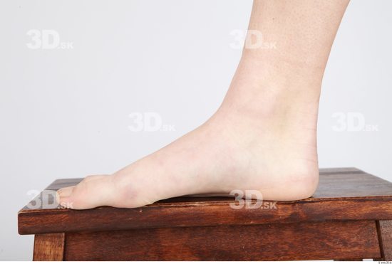 Foot Whole Body Woman Animation references Nude Average Studio photo references