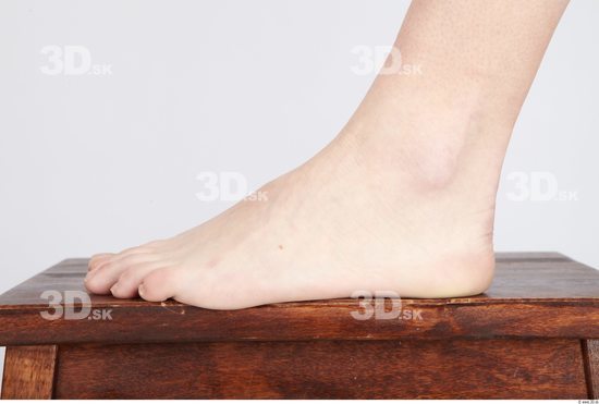 Foot Whole Body Woman Animation references Nude Average Studio photo references