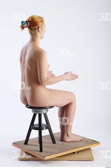 Whole Body Woman Artistic poses White Tattoo Nude Average