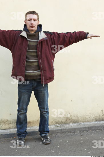 Whole Body Man T poses White Casual Athletic