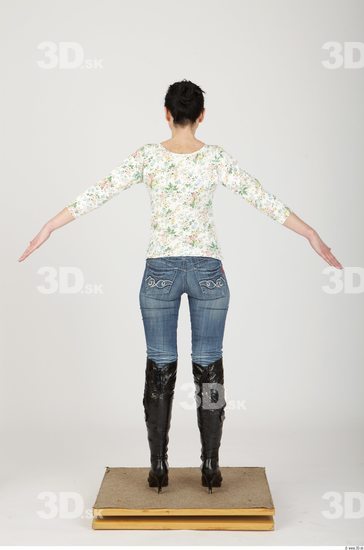 Whole Body Woman Animation references Casual Slim Studio photo references