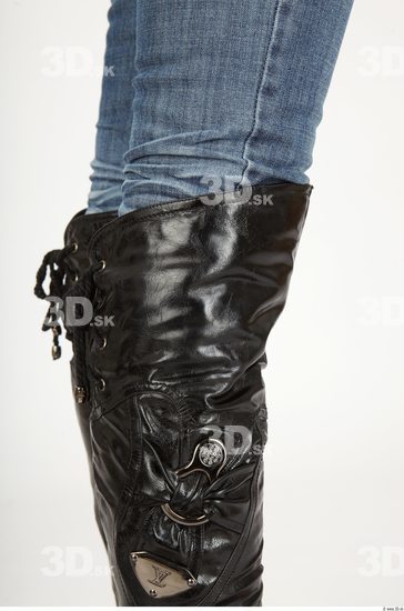 Whole Body Woman Casual Boot Slim Studio photo references