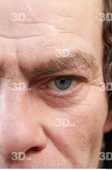 Eye Man White Average Wrinkles