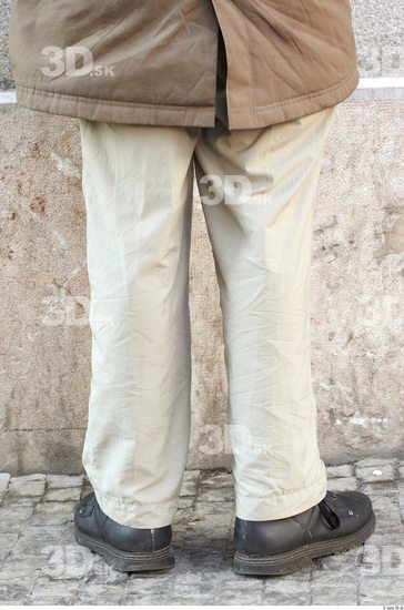 Leg Man White Casual Trousers Average