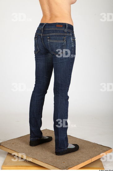 Leg Whole Body Woman Animation references Casual Jeans Average Studio photo references