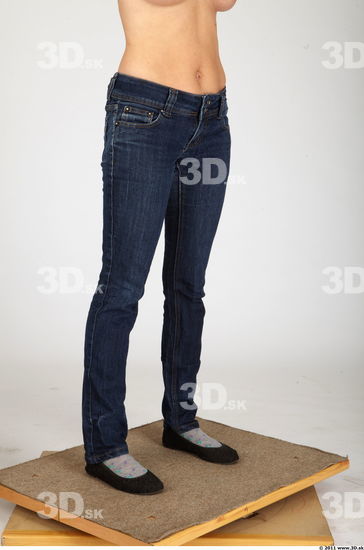 Leg Whole Body Woman Animation references Casual Jeans Average Studio photo references