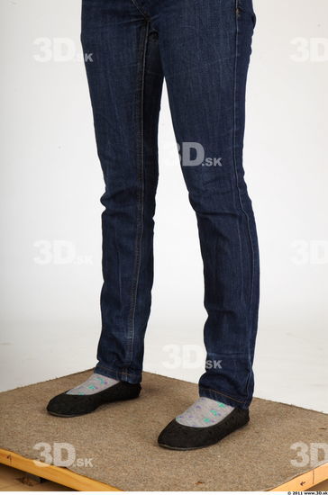 Calf Whole Body Woman Animation references Casual Jeans Average Studio photo references