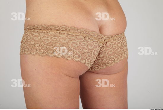Whole Body Bottom Woman Animation references Casual Underwear Average Panties Studio photo references