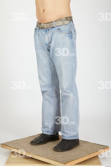 Leg Whole Body Man Animation references Casual Jeans Athletic Studio photo references