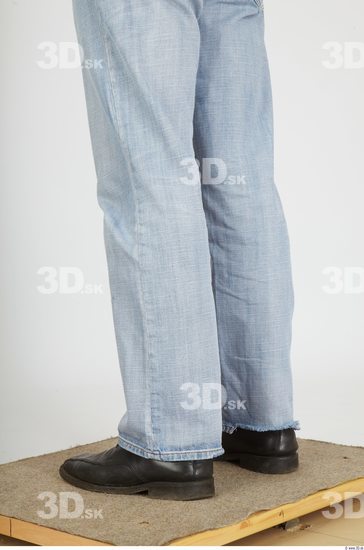 Calf Whole Body Man Animation references Casual Jeans Athletic Studio photo references