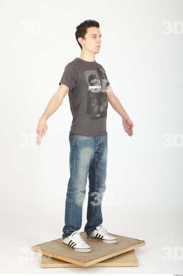 Whole Body Man Animation references Casual Slim Studio photo references