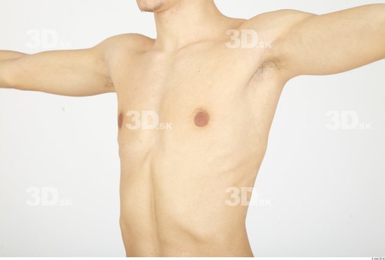 Chest Whole Body Man Animation references Nude Casual Slim Studio photo references