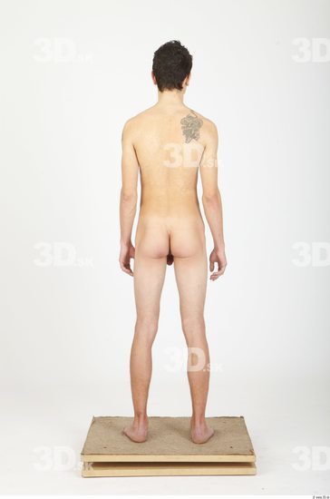 Whole Body Man Animation references Tattoo Nude Casual Slim Studio photo references