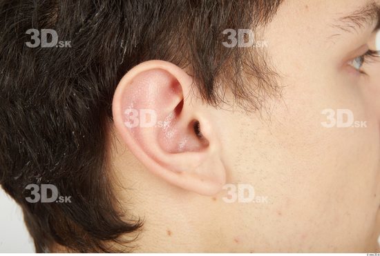 Ear Whole Body Man Animation references Casual Slim Studio photo references