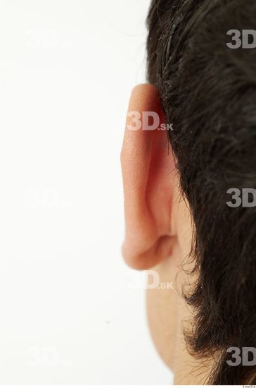 Ear Whole Body Man Animation references Casual Slim Studio photo references