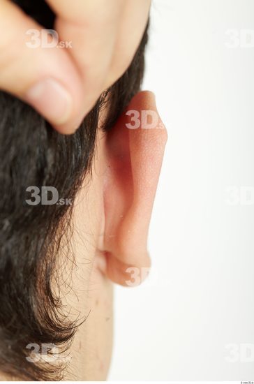 Ear Whole Body Man Animation references Casual Slim Studio photo references