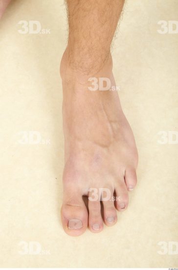 Foot Whole Body Man Animation references Nude Casual Slim Studio photo references