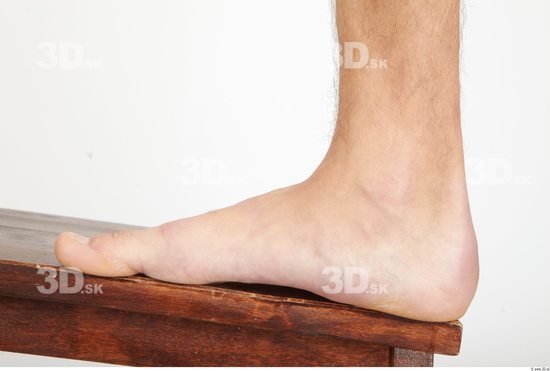 Foot Whole Body Man Animation references Nude Casual Slim Studio photo references