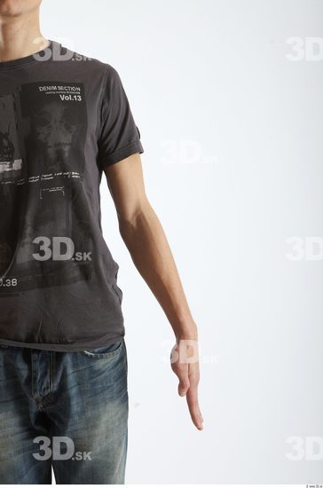 Arm Man Animation references White Casual T shirt Slim