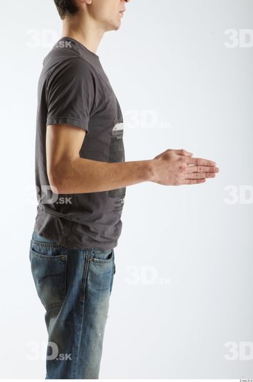 Arm Man Animation references White Casual T shirt Slim