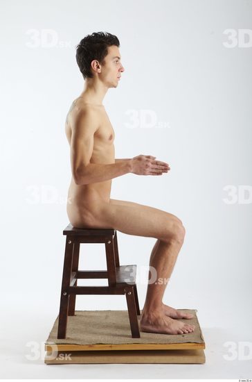 Whole Body Man Artistic poses White Nude Slim