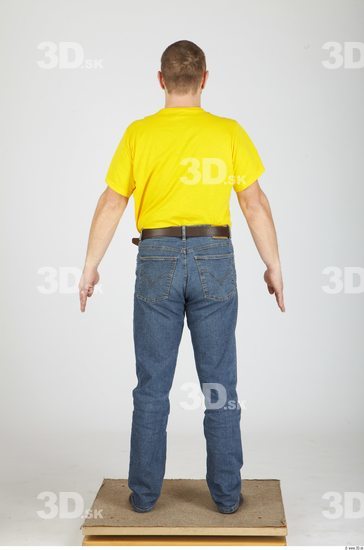 Whole Body Man Animation references Casual Overweight Studio photo references