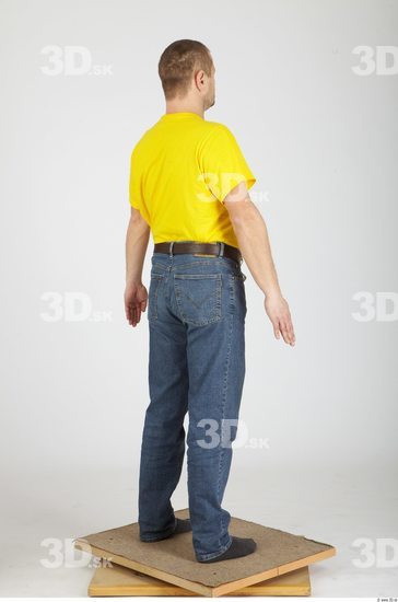 Whole Body Man Animation references Casual Overweight Studio photo references