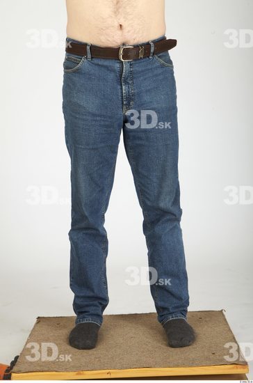 Leg Whole Body Man Animation references Casual Jeans Overweight Studio photo references