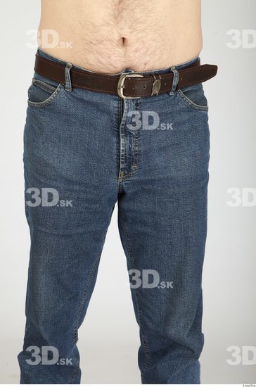 Thigh Whole Body Man Animation references Casual Jeans Overweight Studio photo references