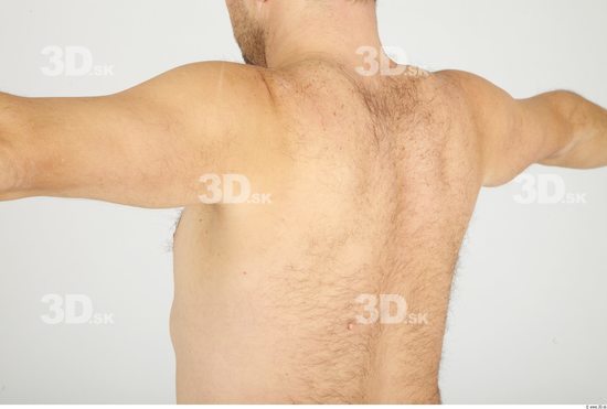 Whole Body Back Man Animation references Hairy Nude Casual Overweight Studio photo references