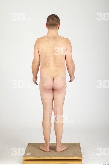 Whole Body Man Animation references Hairy Nude Casual Overweight Studio photo references