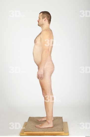 Whole Body Man Animation references Hairy Nude Casual Overweight Studio photo references