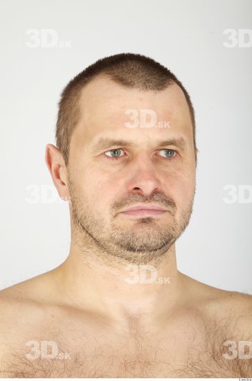 Whole Body Head Man Animation references Casual Overweight Bearded Studio photo references