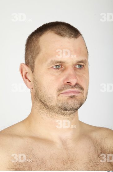 Whole Body Head Man Animation references Casual Overweight Bearded Studio photo references