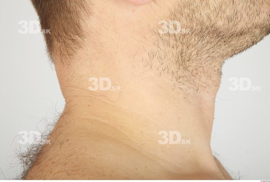 Neck Whole Body Man Animation references Nude Casual Overweight Bearded Studio photo references