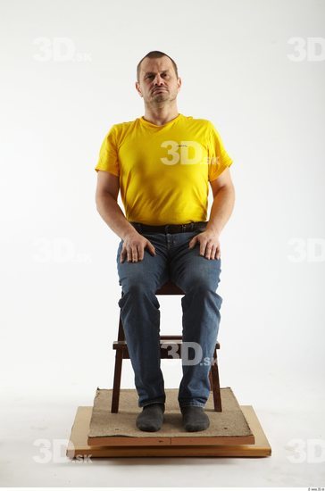 Whole Body Man Artistic poses White Casual Overweight