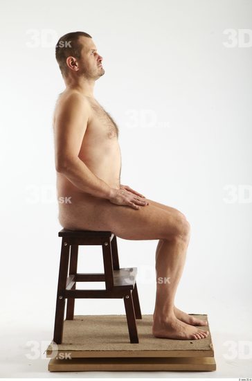 Whole Body Man Artistic poses White Nude Overweight