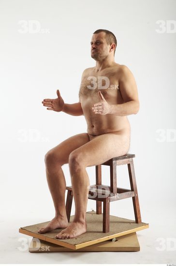 Whole Body Man Artistic poses White Nude Overweight