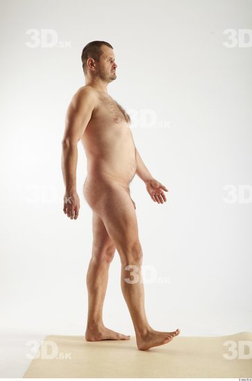 Whole Body Man Animation references White Hairy Nude Overweight