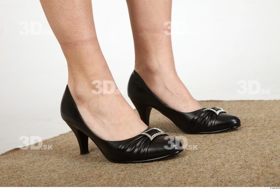 Foot Whole Body Woman Formal Shoes Slim Studio photo references