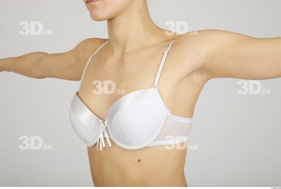 Chest Whole Body Woman Underwear Bra Slim Studio photo references