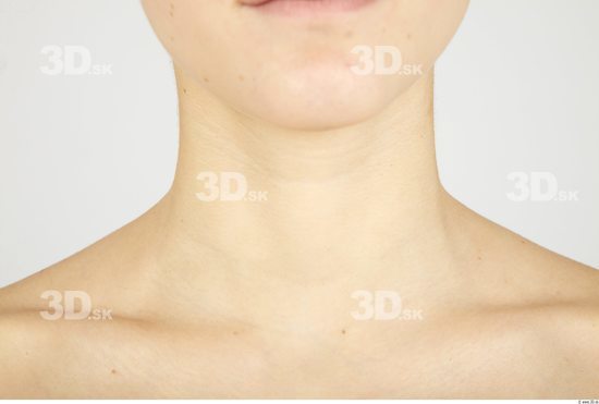 Neck Whole Body Woman Nude Slim Studio photo references