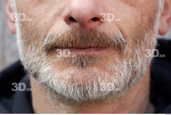 Mouth Man White Slim Bearded