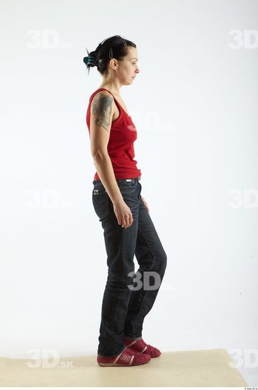 Whole Body Woman Animation references White Tattoo Casual Slim