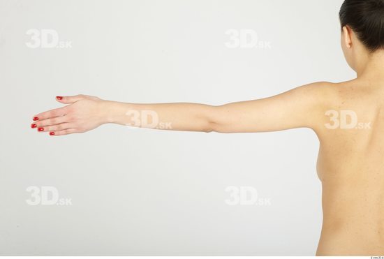 Arm Whole Body Woman Animation references Nude Casual Slim Studio photo references