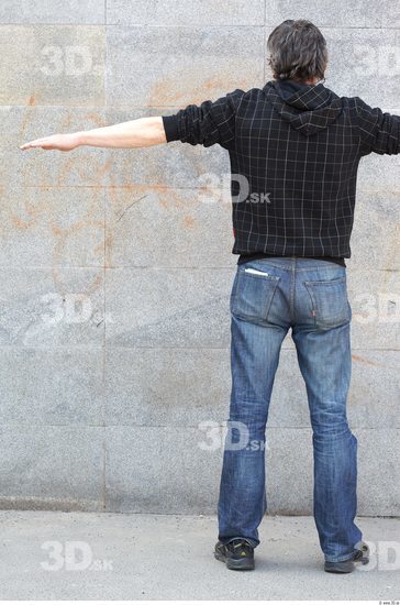 Whole Body Man T poses White Casual Slim