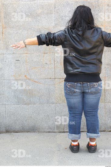 Whole Body Woman T poses Casual Overweight Street photo references