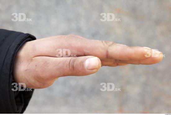 Hand Head Man Average Overweight Street photo references