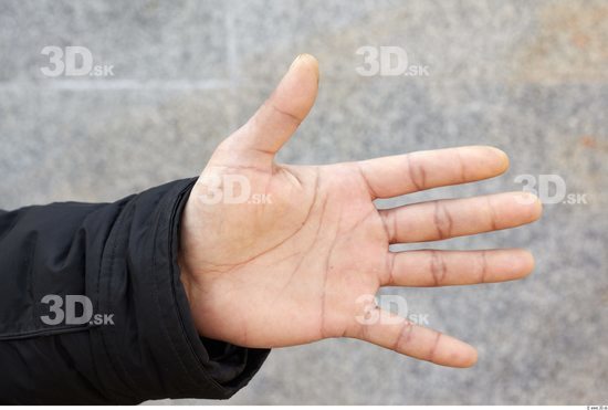 Hand Head Man Average Overweight Street photo references